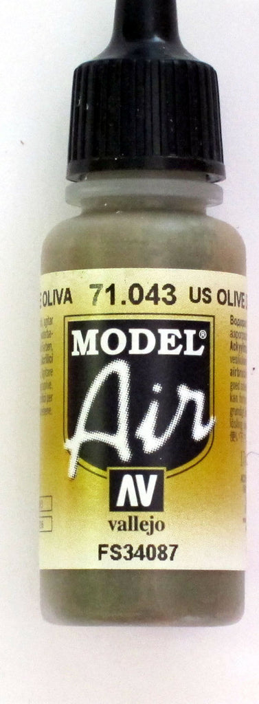 71043 Vallejo Model Airbrush Paint 17 ml Olive Drab