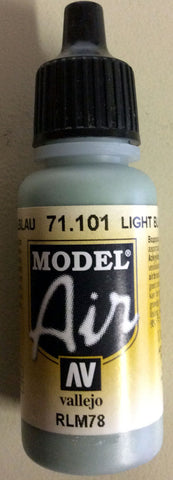71101 Vallejo Model Airbrush Paint 17 ml Blue RLM