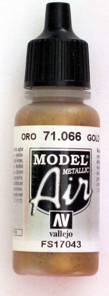 71066 Vallejo Model Airbrush Paint 17 ml Metallic Gold