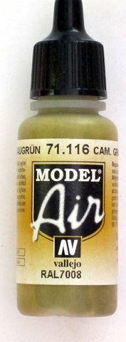 71116 Vallejo Model Airbrush Paint 17 ml Camouflage Grey Green